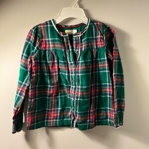 Boden Green and Red Button Down Shirt Classic Plaid